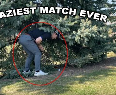 First Golf Match Of The Year | Nicholas Vs Matthieu | Up And Down From In A Tree?