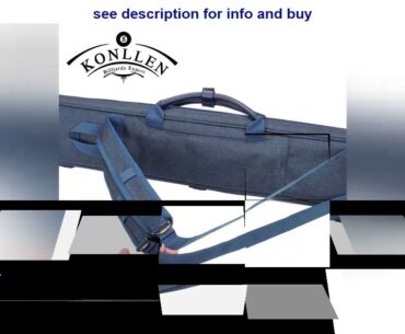 Best KONLLEN 7 Holes Cue Case High Capacity 3 Butts 4 Shafts Multi-piece Rod Box Oxford Canvas Bag