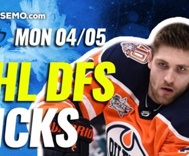 NHL DFS PICKS: DRAFTKINGS & FANDUEL DAILY FANTASY HOCKEY STRATEGY | TODAY MONDAY 4/5