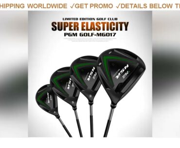 [Deal] $101.02 PGM Titanium Golf Driver Head Clubs Fairway Wood 1/3/5 R Right Hand Men Wooden Gold