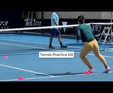 Bianca Andreescu Practice Australian Open 2021 Court Level Highlights