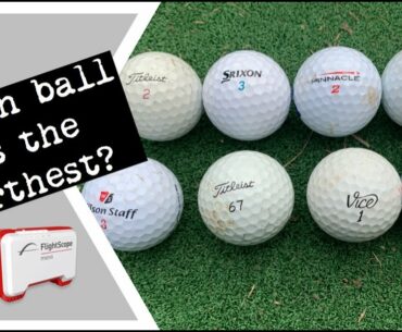 Which golf ball goes the farthest? Test using Flightscope Mevo