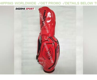 [Deal] $225 DEZENS NEW Red/Blue waterproof PU Glof Bag Japanese golf standard bag