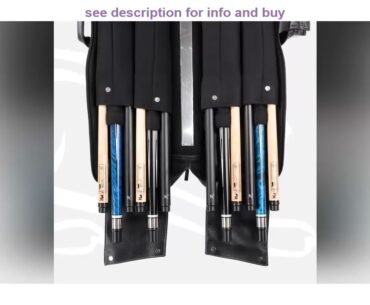 Promo of Pool Cue Case 4 Butts 8 Shafts Billiard Pool Cue Bag 2 Colors Pool Stick Carrying Case  12