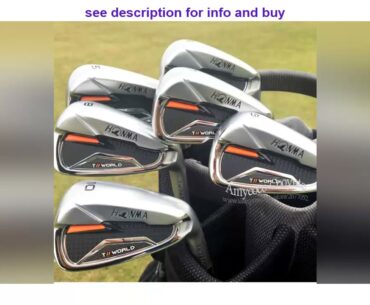 Promo of Men New Golf Clubs HONMA TW747P Golf Irons 4-11Sw Irons Clubs Set R or S Flex Graphite Sha