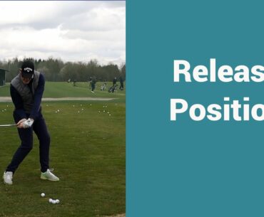 The release position : Where and when to release the golf club.