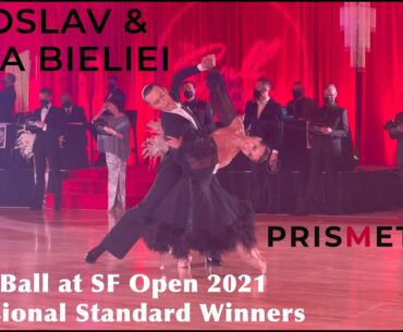 The Ball at San Francisco Open 2021 Professional Standard Winners Iaroslav and Liliia Bieliei