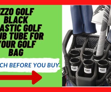 Izzo Golf Black Plastic Golf Club Tube for Your Golf Bag
