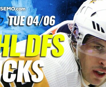 NHL DFS PICKS: DRAFTKINGS & FANDUEL DAILY FANTASY HOCKEY STRATEGY | TODAY TUESDAY 4/6