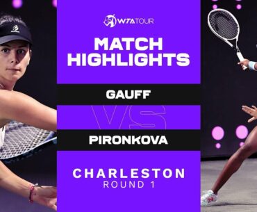 Coco Gauff vs. Tsvetana Pironkova | 2021 Charleston Round 1 | WTA Match Highlights