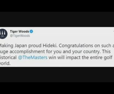 Golf icons take to social media to congratulate Masters winner Hideki Matsuyama