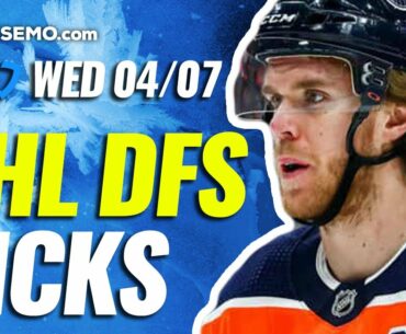 NHL DFS PICKS: DRAFTKINGS & FANDUEL DAILY FANTASY HOCKEY STRATEGY | TODAY WEDNESDAY 4/7