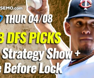 MLB DFS PICKS: DRAFTKINGS & FANDUEL DAILY FANTASY BASEBALL STRATEGY | TODAY THURSDAY 4/8