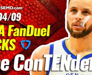 FANDUEL NBA DFS PICKS TODAY | Top 10 ConTENders Fri 4/9 | NBA DFS Simulations