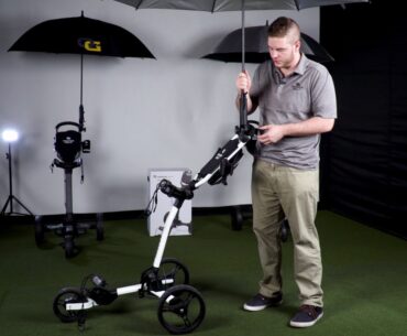 Trilite Golf Push Cart Breakdown | OG Umbrella & Fitted Umbrella Holder