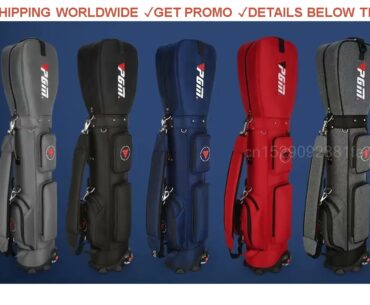 [Promo] $132.16 PGM Golf Aviation Bag with Wheels Ultra light Sport Standard Golf Bags Large Capaci