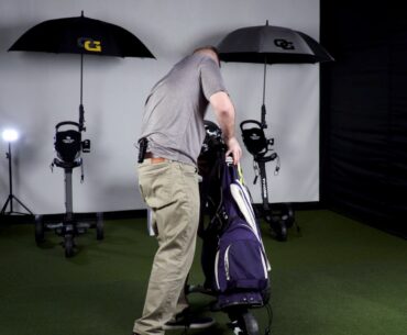 Trilite Golf Push Cart Breakdown | Securing Your Golf Bag