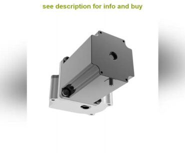 Review Hybrid 57mm size stepper motor with worm gearbox dual geared shaft