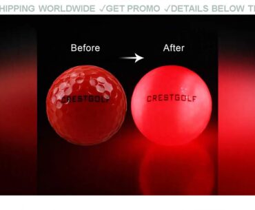 [Promo] $59.98 20pcs/Lot Crestgolf Flashing Glowing Golf Ball Night Glow Flash Light Up LED Golf Ba