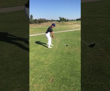 Slow mode golf swing (straight as an arrow) #shorts #youtubeshorts #slowmode #golf