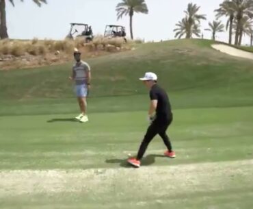 Yuki Tsunoda almost scores AMAZING golf shot...