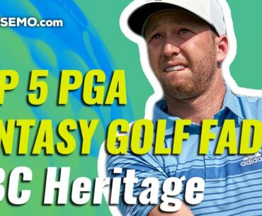 2021 RBC HERITAGE TOP-5 DFS FADES | Daily Fantasy Golf