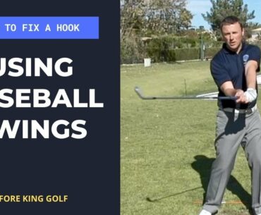 How to Fix A Golf Hook Using Baseball Swings