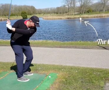 #barrelchallenge would you dare to lose a golf ball in a pond?