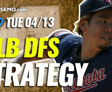 MLB DFS PICKS: DRAFTKINGS & FANDUEL DAILY FANTASY BASEBALL STRATEGY | TODAY TUESDAY 4/13