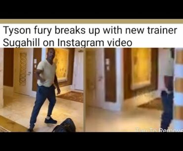 Tyson fury fires his trainer Javon Sugahill up with him #tysonfuryfirestrainer #heavyweightboxing