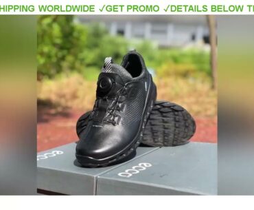 [Promo] $64.25 Golf Shoes Men Breathable Genuine Leahter Golf Sneakers Outdoor High Quality Walking