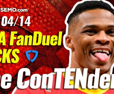 FANDUEL NBA DFS PICKS TODAY | Top 10 ConTENders Wed 4/14 | NBA DFS Simulations