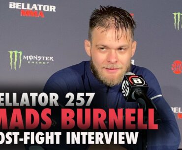 Mads Burnell wanted to 'stand-and-bang' with Saul Rogers but glad he fought smart | Bellator 257