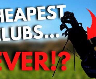 Playing Golf With THE CHEAPEST Set Of NEW GOLF CLUBS... IN THE WORLD!!!