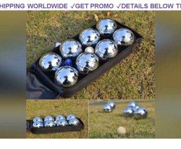 [DIscount] $83.33 8 Ball Boule Bocce Petanque Balls Set Outdoor Sport Game with Carry Bag Arm Exerc