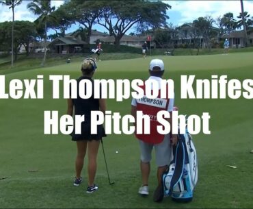 Lexi Thompson Knifes Her Pitch Shot Near Sprinkler Head - Golf Rules Explained