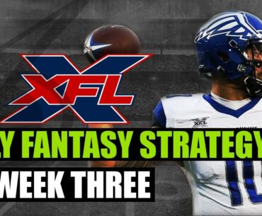 XFL DFS Picks Week 3 | XFL Daily Fantasy Sports Strategy | XFL DraftKings & FanDuel