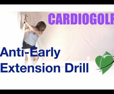 Anti-Early Extension Wall Drill-Improve Your Golf Swing with Cardiogolf