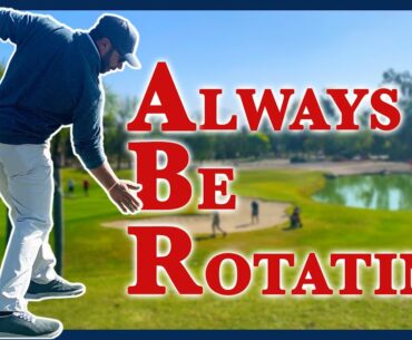 How To Hit Solid Wedge Shots - Always Be Rotating!