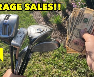 WE HAD THIS GOLF COMMUNITY GARAGE SALE ALL TO OURSELVES (Thunderstorm = No Other Buyers!!)