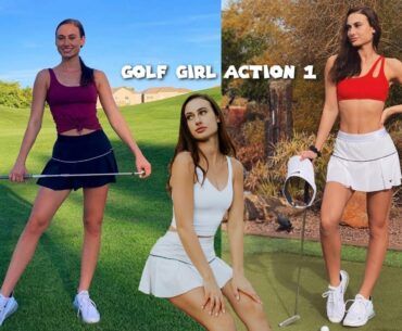 Golf Girl swing Part 1 #Golf #Golfgirl