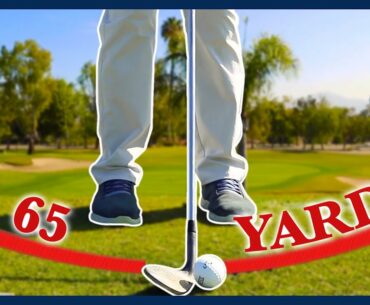 How To Hit Wedge Shot 50 -75 Yards - BODY DRAW!