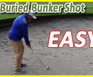 How To Play A Buried Bunker Shot YouTube #shorts Video