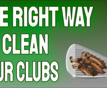 The RIGHT WAY to Clean your Golf Clubs!