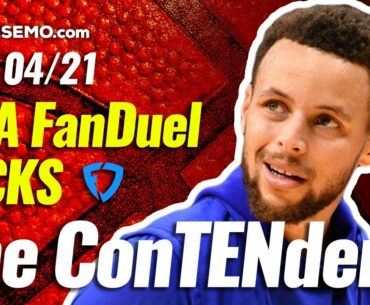 FANDUEL NBA DFS PICKS TODAY | Top 10 ConTENders Wed 4/21 | NBA DFS Simulations