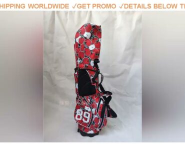 [DIscount] $233 DEZENS NEW Fashion Apple Printed Golf Bag Waterproof canvas Golf stand bag