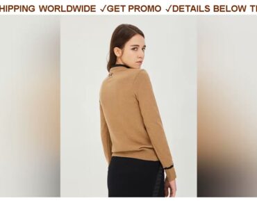 [Deal] $55 Golf Clothes Women 100% cashmere wool knitwear for women round neck sweater for women hi