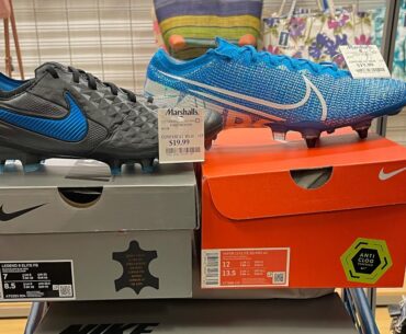 Marshalls Cleat hunt! Crazy cleat deals Elite soccer Cleats for $20 (25+ pair haul)