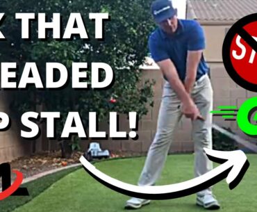 How To Fix Hips Stalling In Golf Swing: Golfer Improves Dramatically | Milo Lines Golf