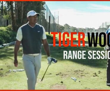 2019 Tiger Woods Range Session | Warm up Swings & Slow Motion